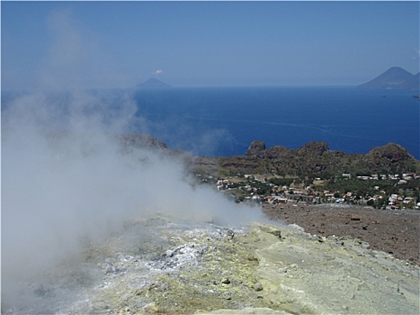 意大利,火山,喷气孔