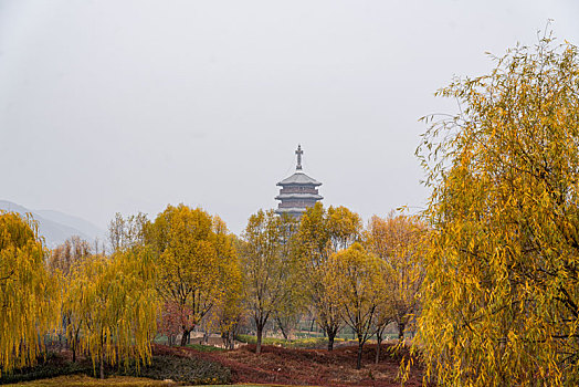 北京雁栖湖秋色