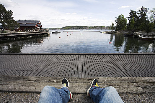 浮码头,斯德哥尔摩群岛,斯堪的纳维亚半岛,斯德哥尔摩,瑞典