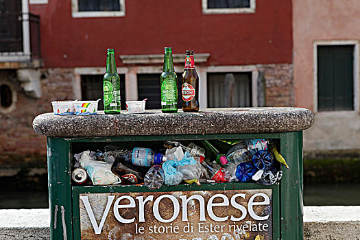 垃圾,威尼斯,威尼西亚,意大利,欧洲
