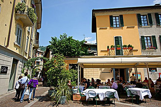餐馆,科莫,意大利,欧洲
