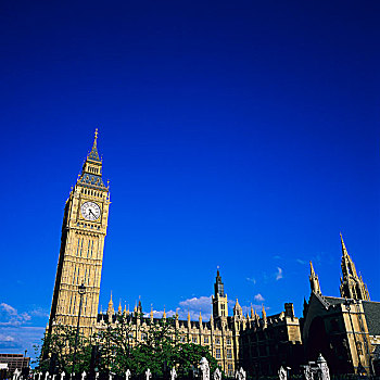 大本钟,房子,议会,威斯敏斯特宫,伦敦,英格兰,英国