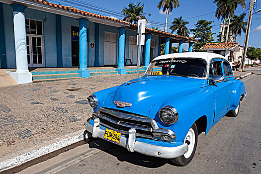 旧式,雪佛兰,20世纪40年代,维尼亚雷斯,古巴,北美