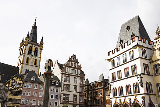 教堂,市场,穿过,莱茵兰普法尔茨州,德国