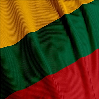 立陶宛,旗帜,特写