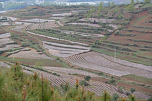 贵州风光,田园,村庄,天空,彩云