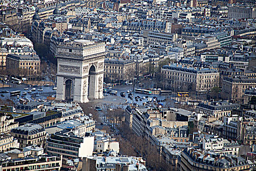 法国,巴黎,拱形,风景,埃菲尔铁塔