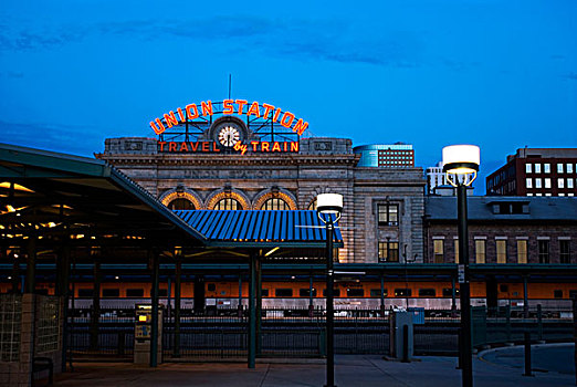 火车站,联盟火车站,丹佛,科罗拉多,美国