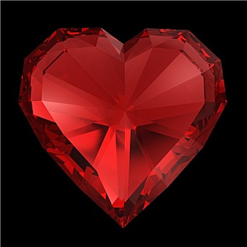红色,钻石,心形,隔绝,裁剪,小路