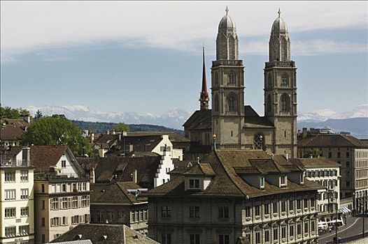 市政厅,老,局部,苏黎世,瑞士