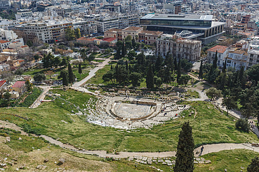 希腊雅典卫城狄奥尼索斯剧场遗址