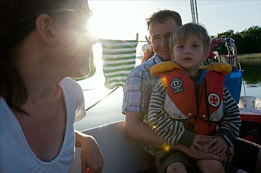 家庭,帆船,瑞典