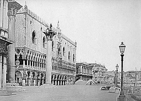 威尼斯,意大利,迟,19世纪,早,20世纪