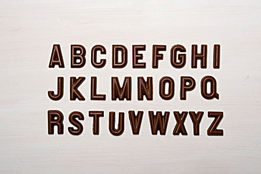 巧克力,字母