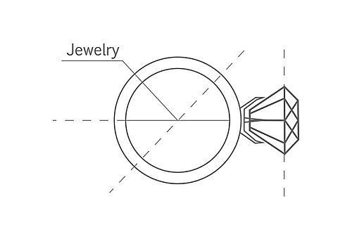戒指,钻石,形状,蓝图,轮廓,饰品,工艺,制作,手制,珠宝商,制造,首饰,隔绝,矢量,插画
