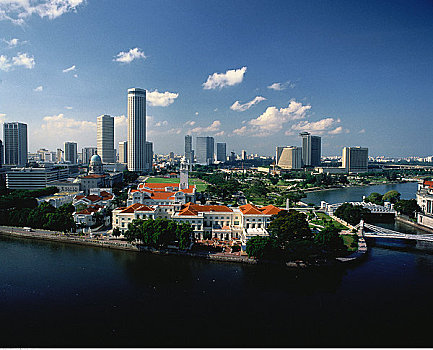 航拍,建筑,港口,新加坡