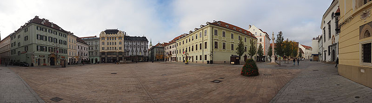 大广场,老城,全景,布拉迪斯拉瓦,斯洛伐克,欧洲