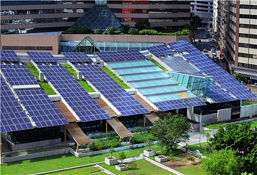 太阳能电池板,建筑,屋顶