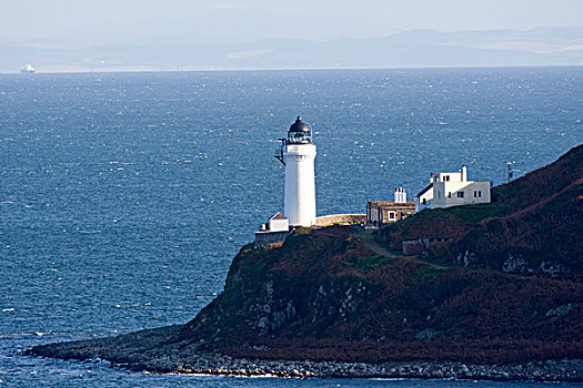 灯塔,海岸,湖,岛屿,阿盖尔郡,苏格兰