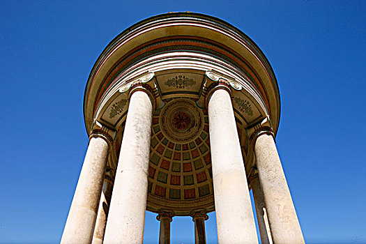 圆形外柱廊式建筑,英式花园,慕尼黑,巴伐利亚,德国,欧洲