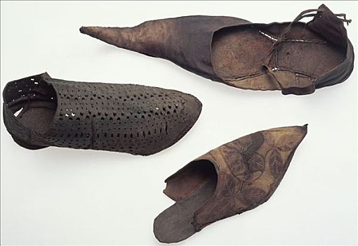 皮鞋,中世纪,艺术家,未知