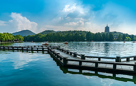 杭州西湖山水景观
