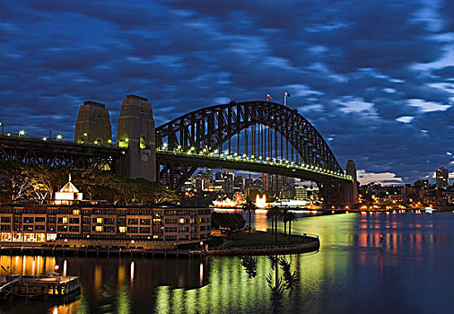 悉尼海港大桥,黎明,悉尼,新南威尔士,澳大利亚
