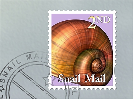 蜗牛,邮件,信封