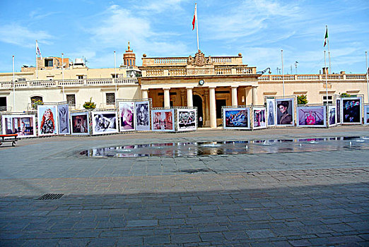马耳他总统府前的广场