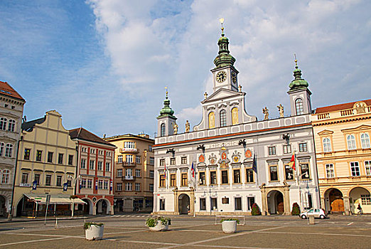 市政厅,布杰约维采,捷克共和国,欧洲