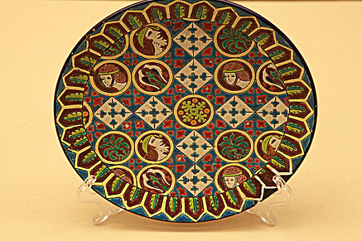 法国马略尔卡工艺彩陶盘