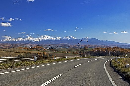 山脉,道路