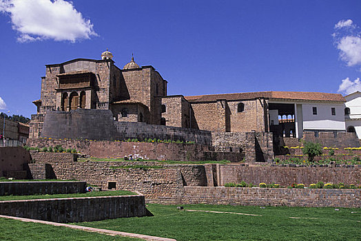 秘鲁,库斯科市,圣多明各,寺院,建造,寺庙,太阳,印加,庙宇