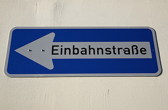 一个,道路,交通标志,德国,欧洲