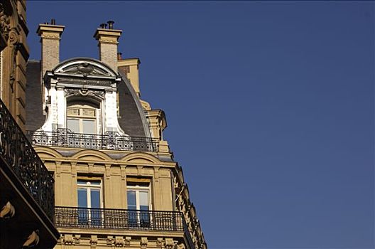 法国,巴黎,上面,建筑