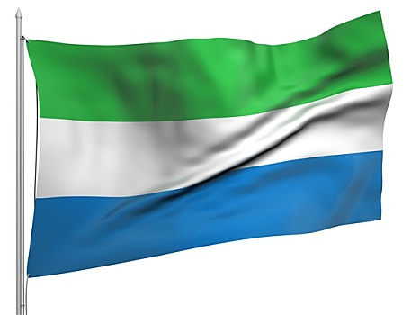 飞,旗帜,塞拉利昂,国家