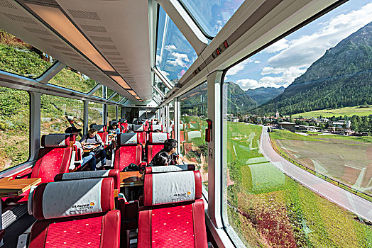 冰河,高速列车,铁路,区域,瑞士