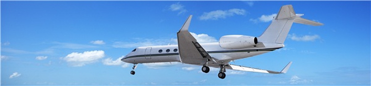 私人飞机,蓝天,全景,构图
