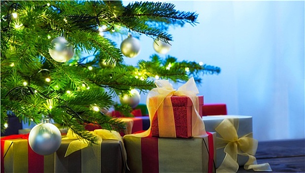 圣诞树,装饰,礼物