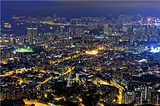 香港,夜晚