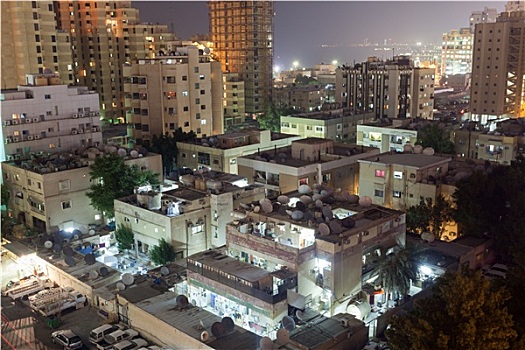 住宅,建筑,科威特城,夜晚