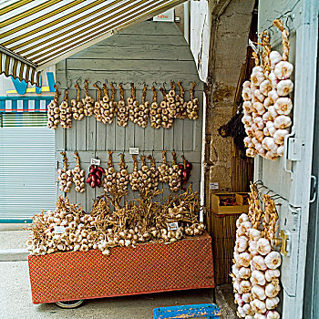 洋葱,蒜,店,乡村,普罗旺斯,法国