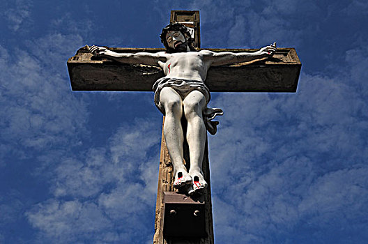 大,耶稣十字架,墓地,凯瑟斯堡,阿尔萨斯,法国,欧洲