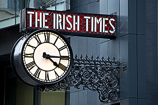钟表,办公室,管理,媒体,公司,爱尔兰,都柏林,欧洲