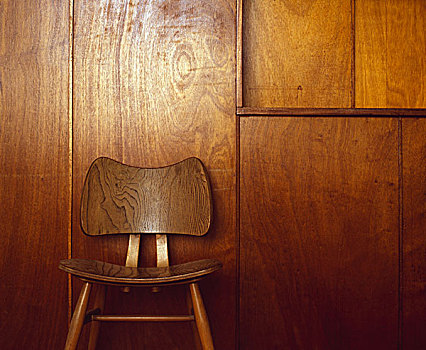 胶合板,椅子,正面,就餐,房间,相同,岁月,怀特岛,英格兰
