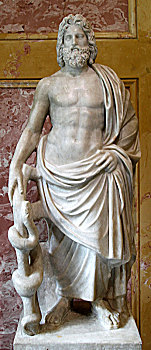 雕塑,希腊人,神,治愈,二世纪,艺术家,未知