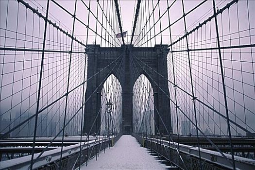 布鲁克林大桥,纽约,美国