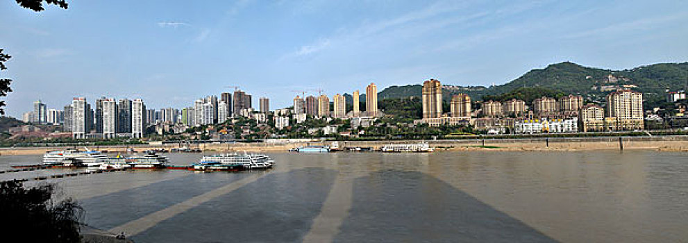 重庆朝天门码头全景图图片