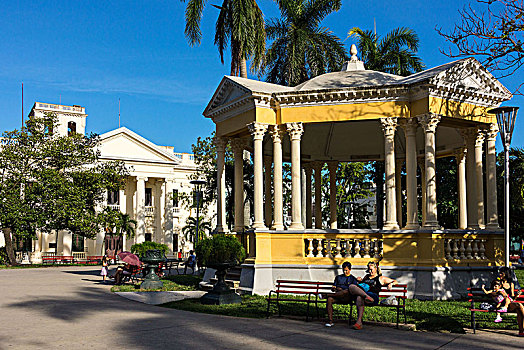 古巴,圣克拉拉,公园,市场,中心,城市