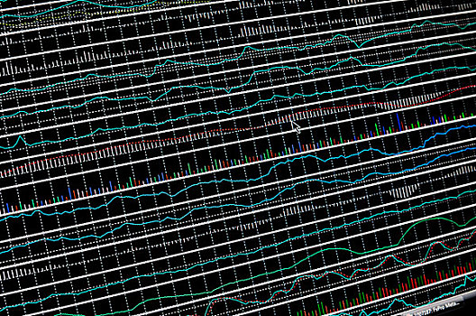 股票市场,图表,大,液晶显示屏,展示,特写,微距